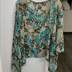 Poncho blouse